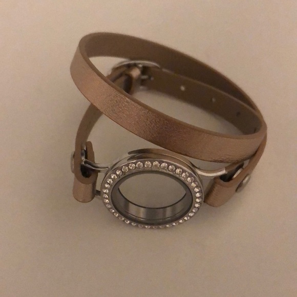 Nwot Rose Gold Origami Owl Wrap Bracelet
